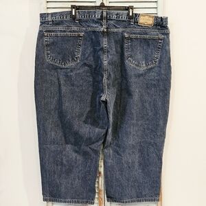 VINTAGE ARIZONA LOOSE FIT JEANS Mens 52 Dark Wash 90s Grunge Casual Workwear EUC